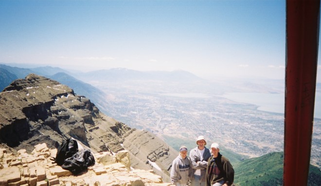 Marianne, Me, and Brad on Timpanogas Peak