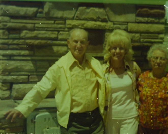 Sergene with her parents in the late 1970's