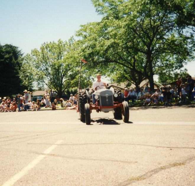Riding Dad's 1948 Ford 8N about 2001