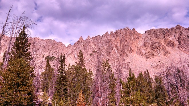 The ridge to the east of our Born Lake.