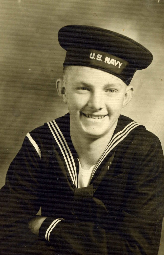 Carroll W Matthews S2c, US Navy, Company 716-43, Camp Waldron, Farragut, Idaho, 20 Nov 1943, US Naval Radio School, Class 544, University of Idaho, Moscow, Idaho (2)