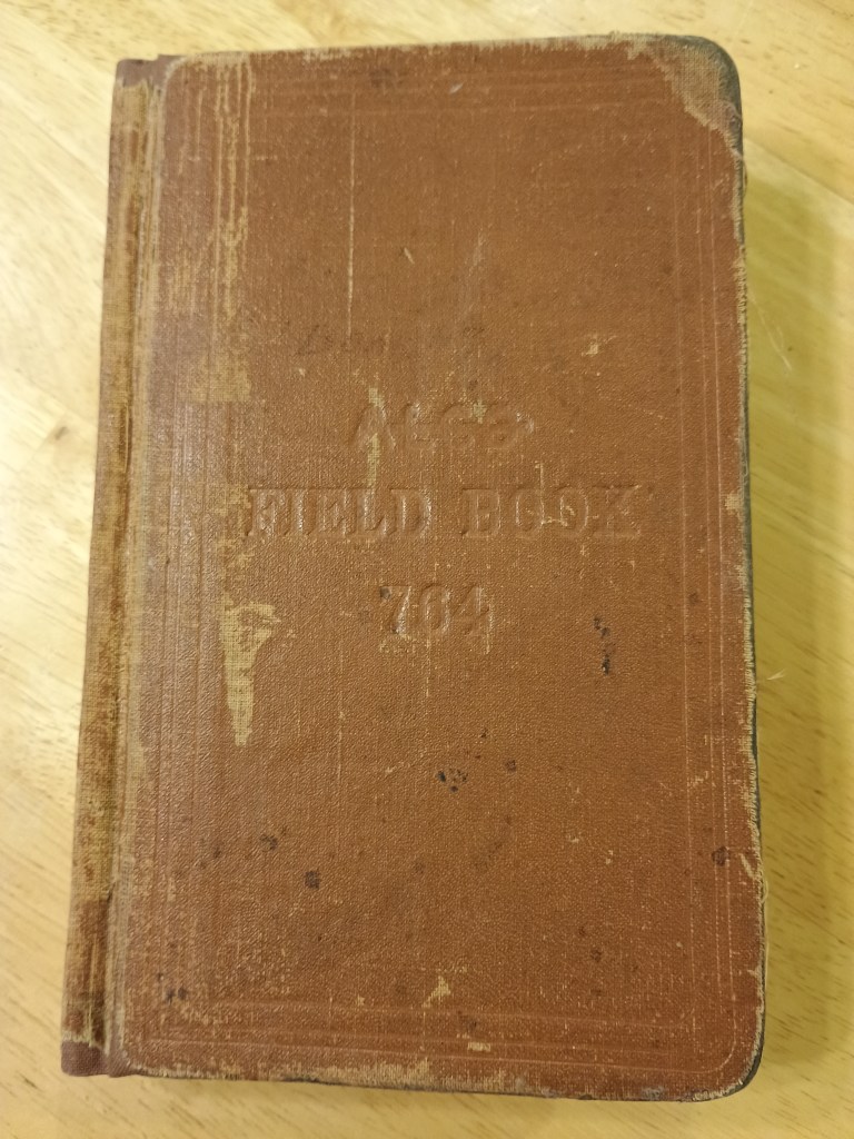 A. Lietz Co. Field Book No. 704 — the journal cover