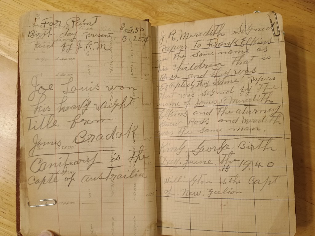 Field Book No. 704, pages 3–4
