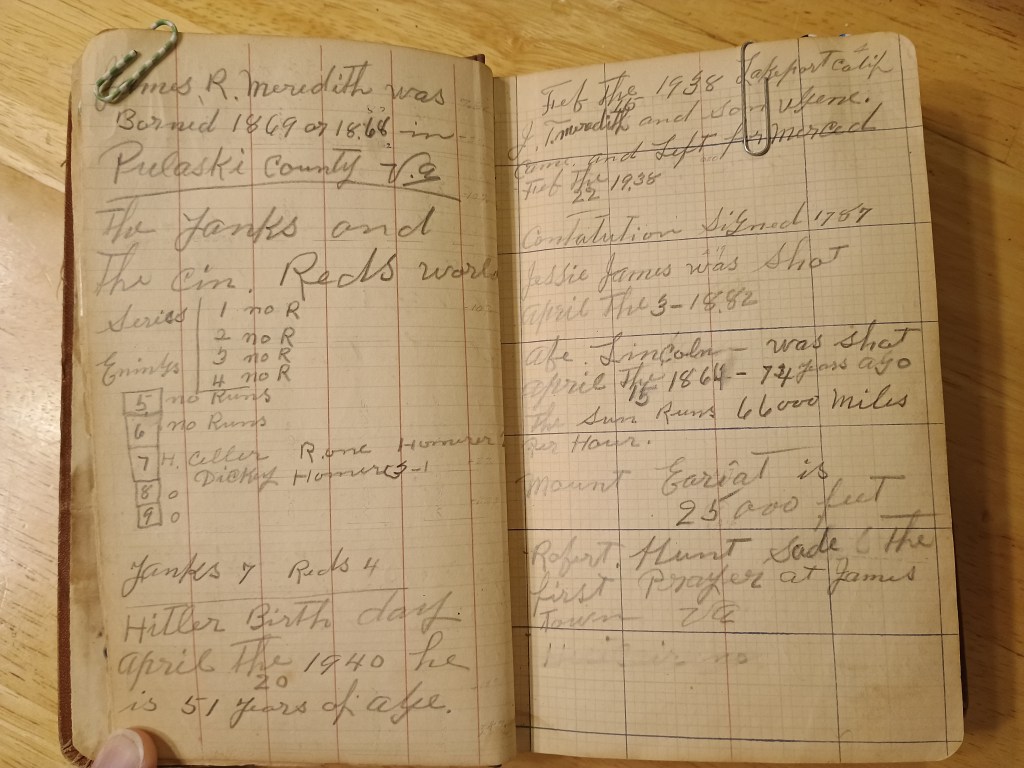 Field Book No. 704, pages 7–8