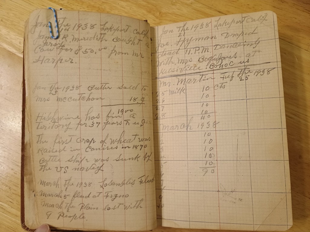 Field Book No. 704, pages 11–12