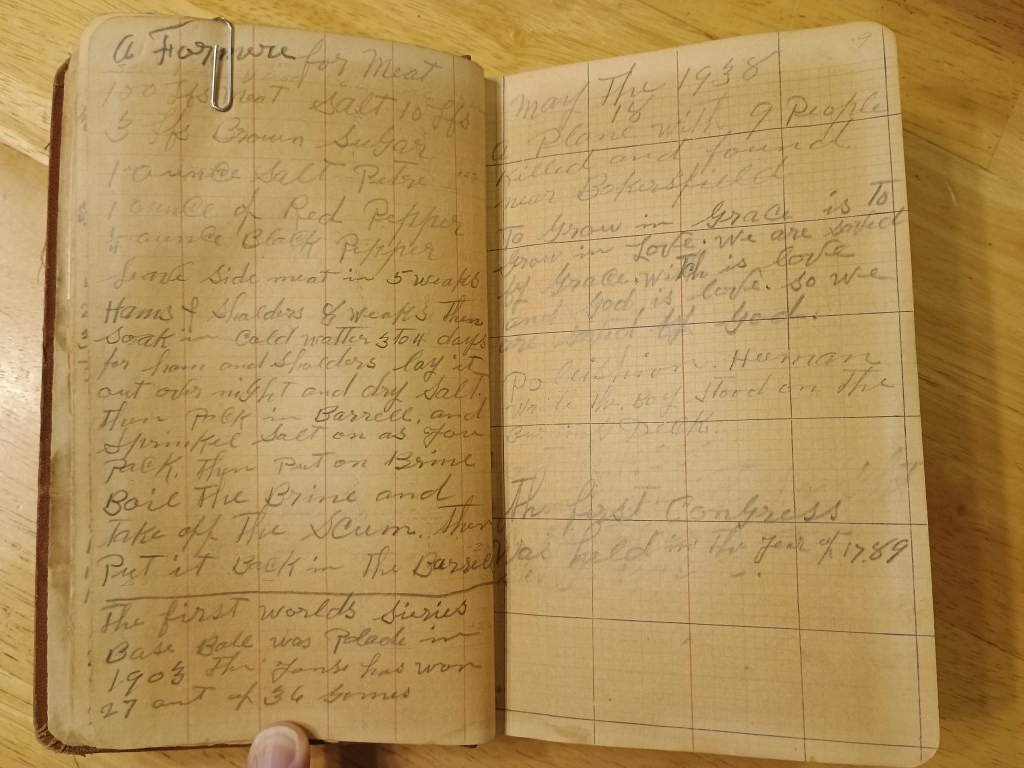 Field Book No. 704, pages 15–16