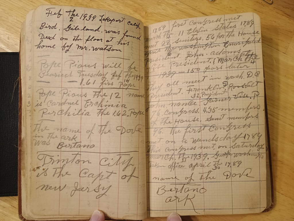 Field Book No. 704, pages 19–20