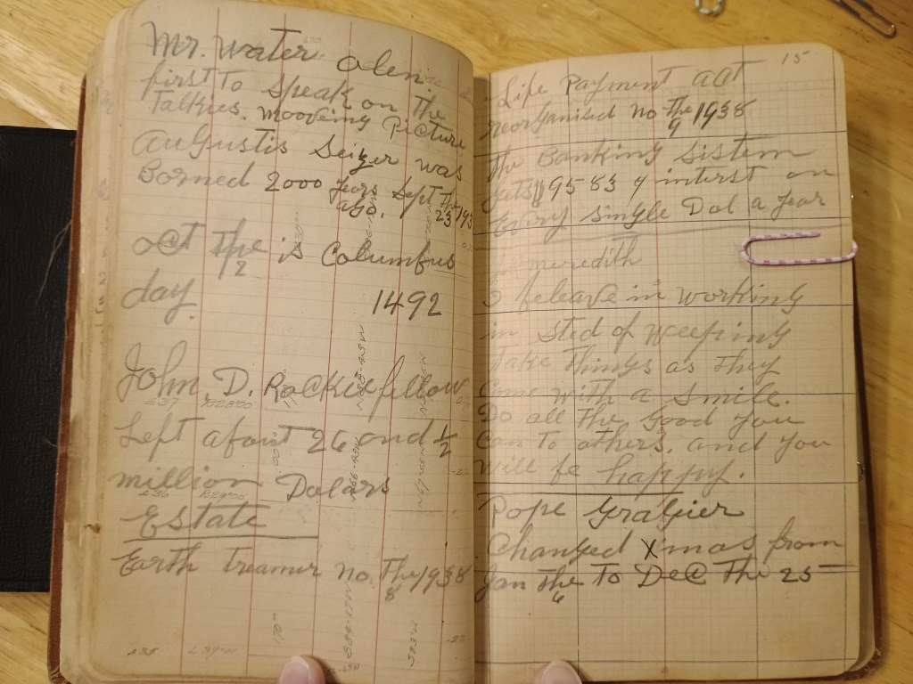 Field Book No. 704, pages 27–28