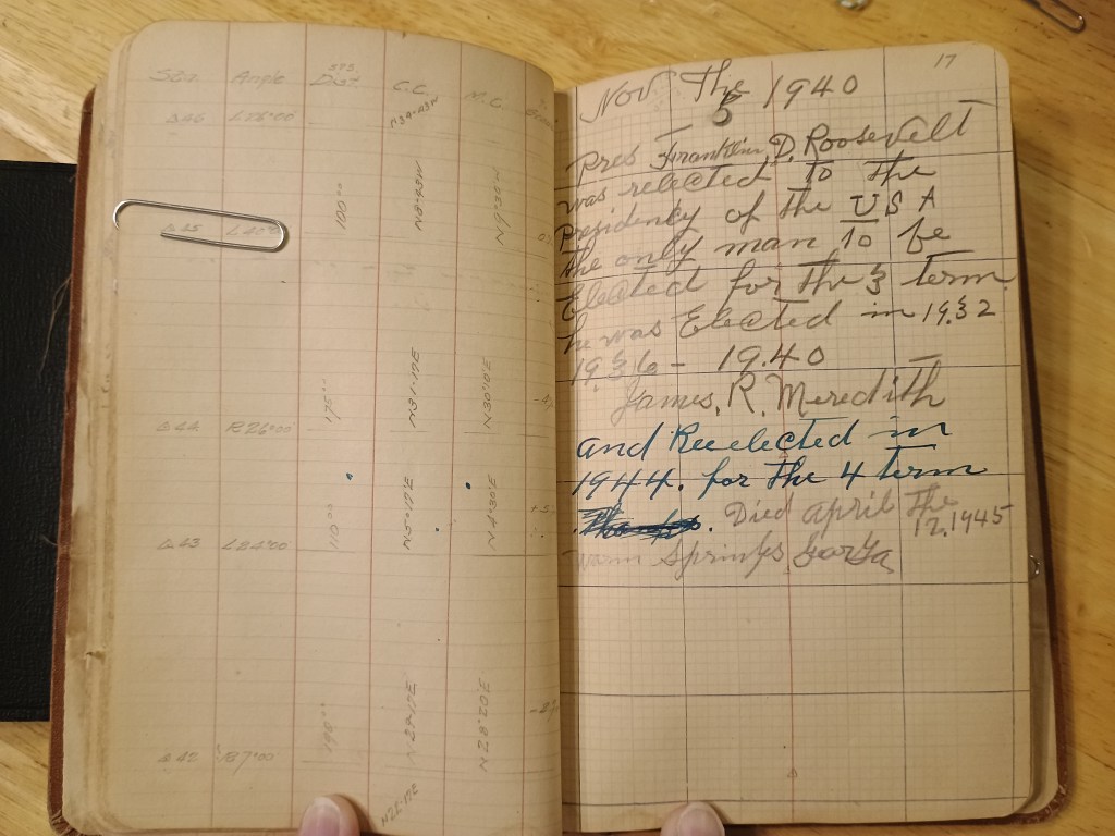 Field Book No. 704, pages 31–32