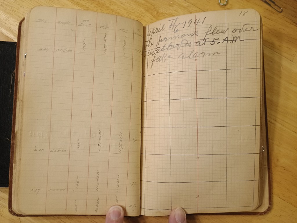Field Book No. 704, pages 33–34