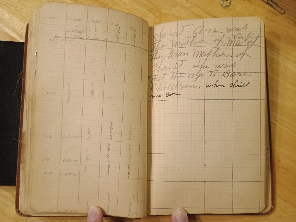 Field Book No. 704, pages 35–36