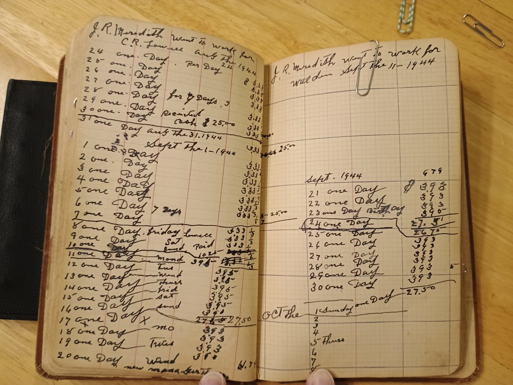 Field Book No. 704, pages 41–42