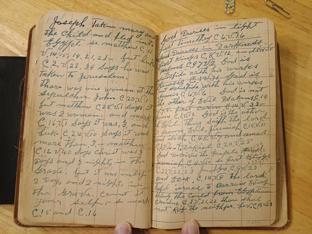 Field Book No. 704, pages 45–46