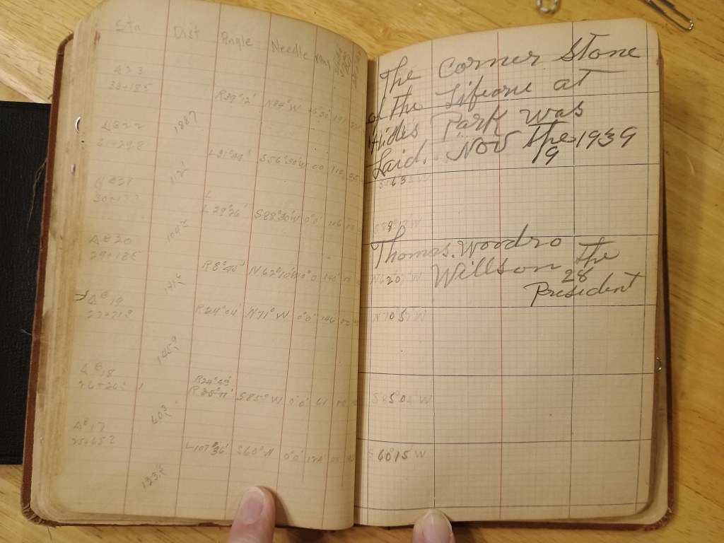 Field Book No. 704, pages 53–54