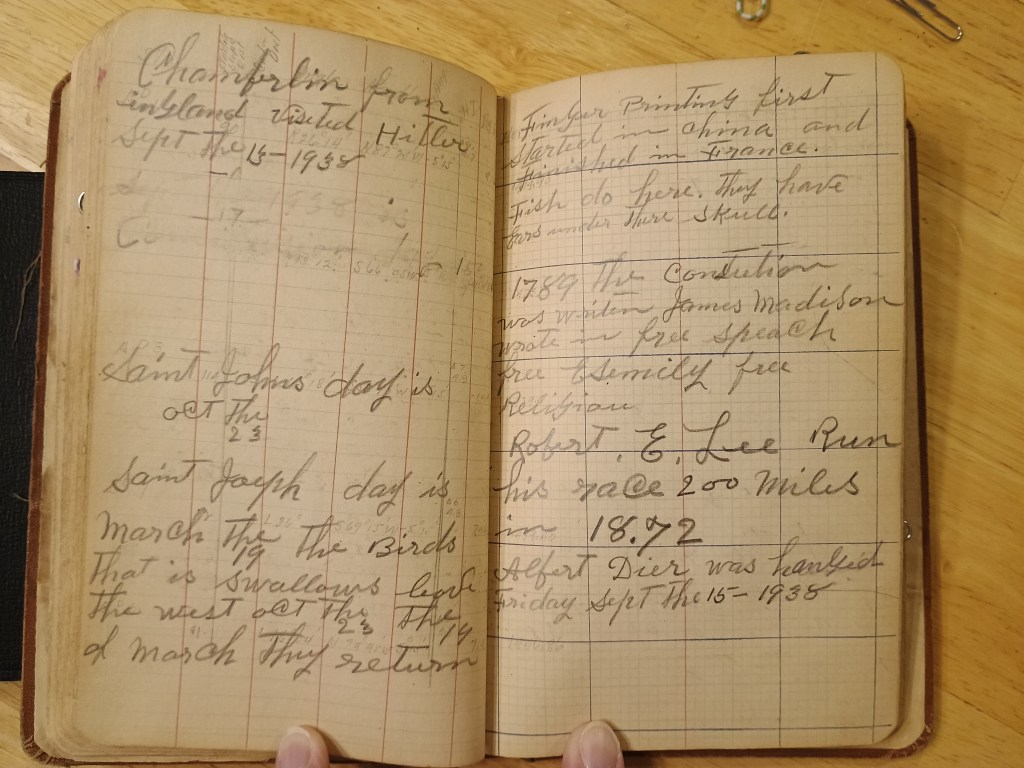 Field Book No. 704, pages 59–60