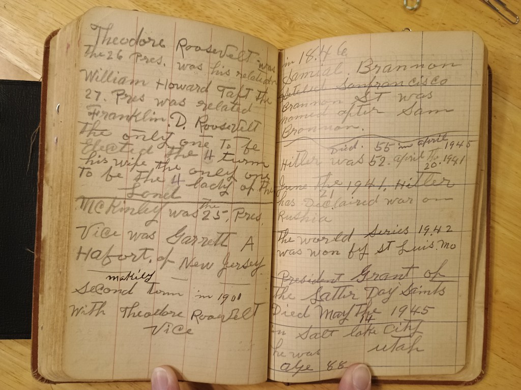 Field Book No. 704, pages 101–102