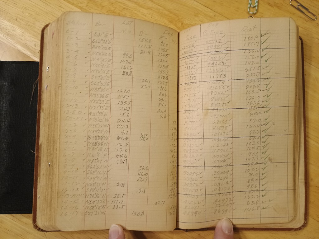 Field Book No. 704, pages 117–118