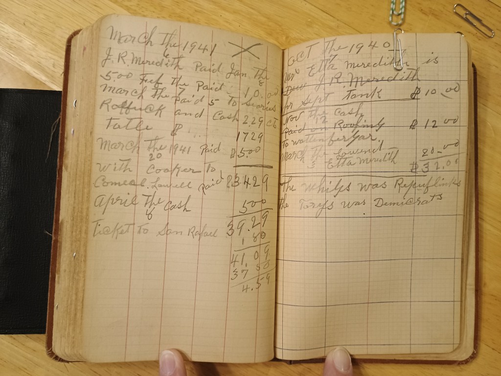 Field Book No. 704, pages 125–126