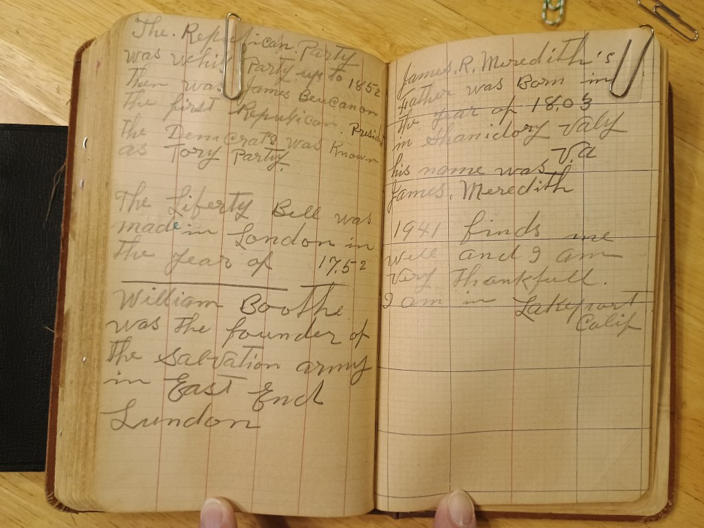 Field Book No. 704, pages 127–128