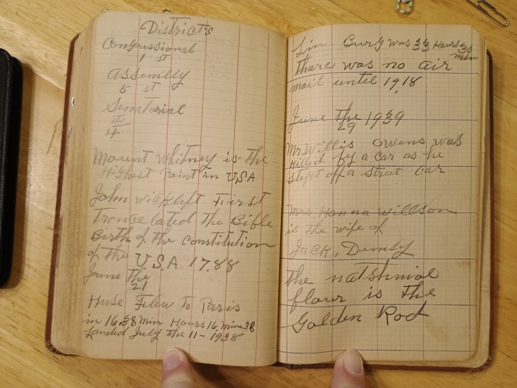 Field Book No. 704, pages 141–142