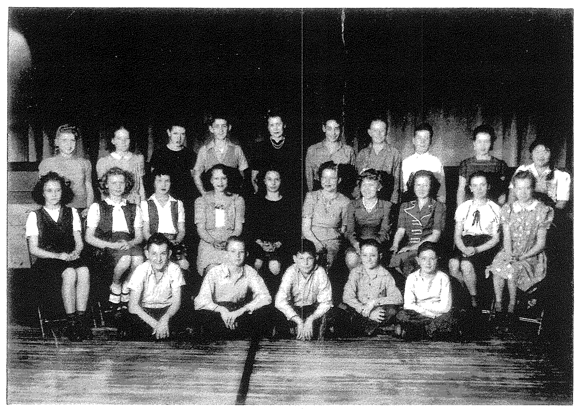 Seventh grade class photo, 1944-45